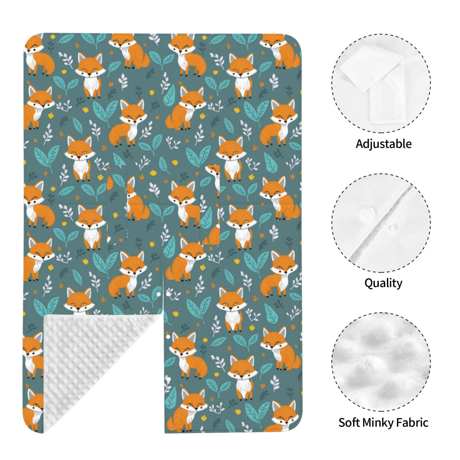 Car Seat Cover Baby - Fox Pattern No.9070 Breathable Infant Car Seat Cover for Baby Carseat, Lightweight Comfort Baby Essentials Must Haves Newborn Stuff for Girl Boy