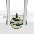 thumbnail image 3 of Whale 2pcs PU Leather Round Bag Tags with Privacy Cover and Name ID Tag - Suitcase Tags for Travel Luggage, Handbags, Backpacks, School Bags, 3 of 6