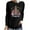 #197-Black, variant on Christmas Shirts for Women Trendy Shining Christmas Tree Printed Casual Round Neck Loose Long Sleeve Womens Top Gifts for Women