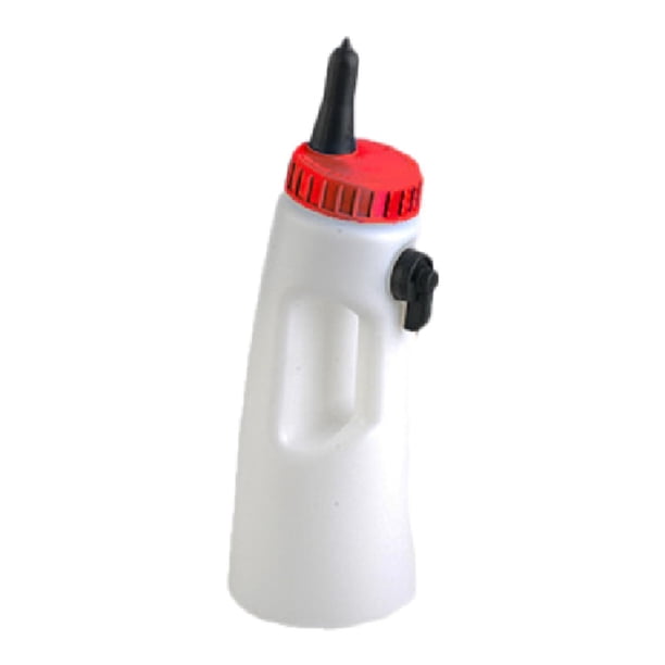 Botella para terneros Alimentador de leche para terneros 2L Equipo agrícola Suministros para ganado Portátil con Tapa roja