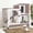 Brown, variant on Aivituvin Rabbit Hutch Indoor Rabbit Cage with Wheels Outdoor Bunny House 2 Story Guinea Pig Cage with Leakproof Tarp Roof Black