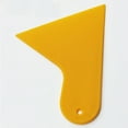 thumbnail image 4 of 4X Plastic Yellow Auto Car Window Sticker Film Scraper Squeegee Cleaning Tool 10.5X9.5cm, 4 of 8