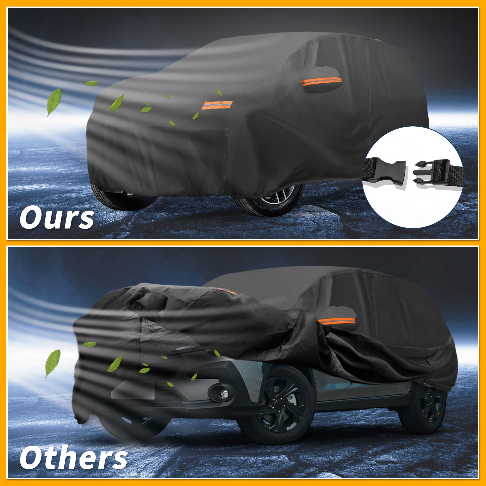 Unique Bargains Durable Waterproof Car Cover Black ["for Subaru Crosstrek"]