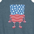 thumbnail image 3 of SpongeBob SquarePants - Silhouette Stars Stripes - Women's Racerback Tank Top, 3 of 6