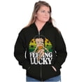 thumbnail image 4 of Betty Boop Saint Paddys Feeling Lucky Women Plus Size Zipper Hoodie Brisco Brands 2X, 4 of 5