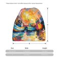 thumbnail image 3 of Disketp Colorful Fishing Boats Slouchy Beanie Hip-Hop Soft Lightweight Running Beanie Adult Hats Chemo Cap for Men Women, 3 of 8
