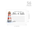 thumbnail image 5 of Koyal Wholesale Nautical Lighthouse Wedding Advice & Well Wishes Guest Book Cards for Bride and Groom, 56 Pack, 5 of 5