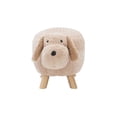 thumbnail image 4 of Phillip the Puppy Dog Children's Stool, Brown Faux Fur, 4 of 13