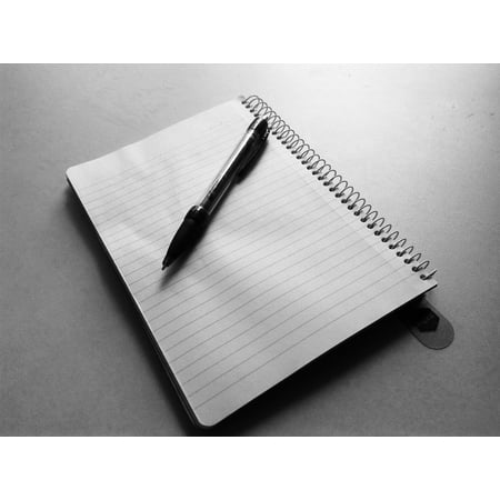 Custom Printed Notepads Canvas Print and Writing Paper Notepad Notebook Pen Write Stretched Canvas 10 x 14 ()