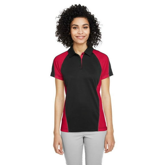 Ladies' Advantage Snag Protection Plus IL Colorblock Polo - BLK/ RED/ D CHRC - 2XL