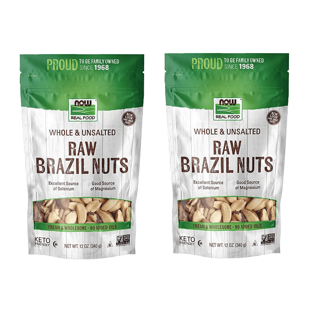 Now Foods Real Food, Whole, Raw Brazil Nuts, Unsalted, 12 oz (340 g
