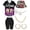 90s-Black-C, variant on 90s Outfit for Women, 90s Neon Hip-Hop Outfit Set – Vibrant Baseball Jersey, Yoga Pants, Bucket Hat,Iconic Bling Accessories