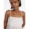 thumbnail image 4 of No Boundaries Woven Babydoll Sleep Dress, Women's XS-XXL, 4 of 5