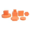 thumbnail image 5 of LOLIPPYY 8Pcs Orange Lightweight Foam Geometric Cube Models for Decorative Photography Background, 5 of 6