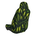 thumbnail image 2 of Wukai Green Branch Olive Full Set Car Seat Covers with Soft Padding Universal Auto Front Seats Protector and Cushion Mat, 2 of 5