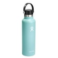 thumbnail image 2 of New Hydro Flask Standard Mouth 21 oz Blue Stainless Steel Water Bottle with Flex Cap, 2 of 9