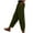 Army Green #035, variant on Women's Corduroy Pants Vintage High Split Snap Button Pant Casual Elastic Waist Straight Leg Trouser with Pockets White 2XL