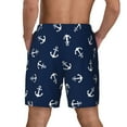 thumbnail image 4 of Gaeub Nautical Themed Simple Anchors Mens Swim Trunks Stretch Beach Shorts Quick Dry for Men Swim Shorts Swimwear with Pockets- Medium, 4 of 9