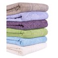 thumbnail image 7 of STPgoods Melissa Jacquard Cotton Terry Blanket 81 x 63'' Throw Blanket for Couch Sofa or Bed, Green, 7 of 7