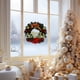 thumbnail image 4 of Christmas Wreath Decorations Window Shop Door Hangings Artificial Green Branches With Red Pines Cones Festive Layout 30 Cm Diameter Wreath, 4 of 7