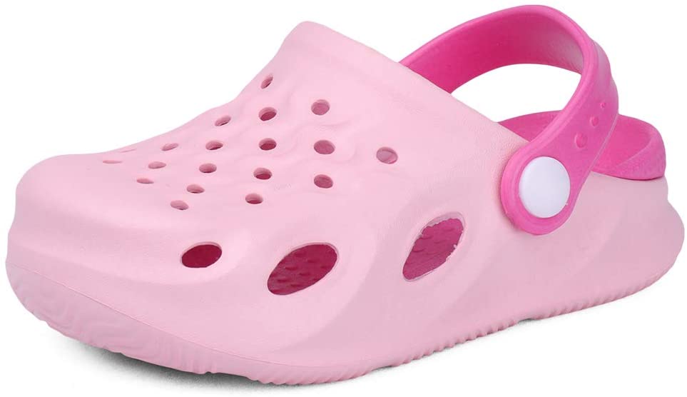 Kids Clogs Boys and Girls Slippers Soft Sandals Summer Lightweight Shockproof Non-Slip Water Shoes Garden Shoes for Beach Pool Shower Mules