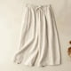thumbnail image 2 of Pantalones cortos de pierna ancha y cintura alta de verano para mujer: pantalones informales con estampado artístico, 2 of 6