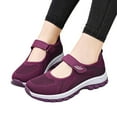 thumbnail image 7 of ibiyuan Orthopedic Dress Shoes for Women Knit Upper Embroidery Wide Walking Shoes for Women Arch Support Platform Non- Womens Sneakers Casual Hands-Free Platform Mary Janes Sock Shoe, 7 of 7