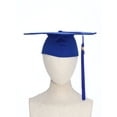 thumbnail image 6 of TSSOE Unisex Matte Kindergarten Graduation Gown and Cap Tassel Set with Gold Plain Stole Blue 15-16, 6 of 7