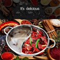 thumbnail image 5 of Divided Stainless Steel Hot Pot Cooker, 32cm Gas & Induction Compatible Double Soup Cooking Pot for Home Kitchen, 5 of 5