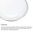 thumbnail image 5 of Unique Bargains 20 Inch Drum Head Drum Skin Sound Controlled PET Material, Transparent, 2 Pack, 5 of 5