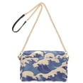 thumbnail image 2 of FORMRS Women Crossbody Purse with Chain Strap Vegan Leather Shoulder Handbag, Blue Wave Pattern, 2 of 7