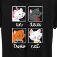 thumbnail image 3 of Disney Classics - Cats & Dogs - Un Deux Trois Cat - Women's Short Sleeve Graphic T-Shirt, 3 of 5