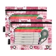 thumbnail image 2 of 2 Pack Flip Folders with Clear PVC Window Binder Pouches 3-Ring Binder Organizer for Office & Home Cherry Pattern with Bows, 2 of 6