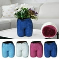 thumbnail image 1 of Fiudx Jarrón de Resina con Forma de Jeans, Maceta Estilo Denim, Decoración Única para Mueble de Tv, Elegante Centro de Mesa de Comedor, Decoración Del Hogar, Artesanía Duradera, 550 G de Peso., 1 of 6
