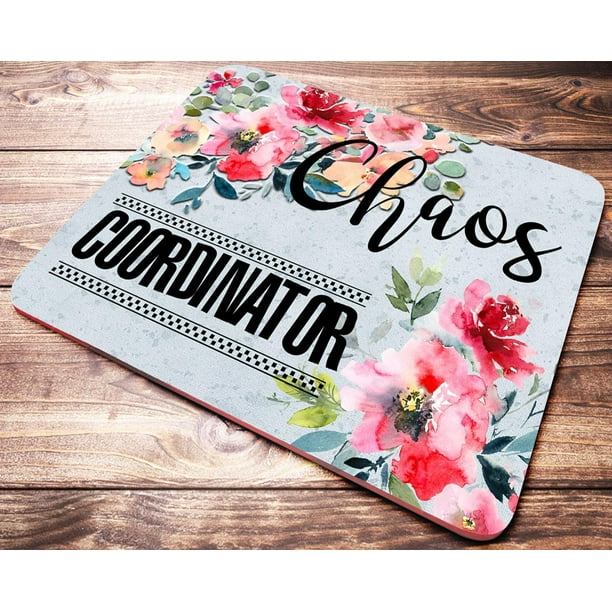 Floral Mouse Pad, Desk Accessories, Office Decor for Women, Funny