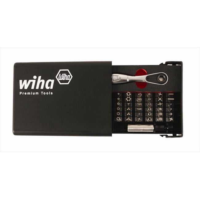 Inverted Security Bit Wiha Tools 71988 Security Bit Set With 0.25 in. Reversible Bit Ratchet ...