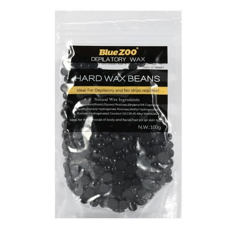 Yosoo 100g/Bag Hard Wax Beans for Painless Hair Removal - Smooth Face Skin Body Hair Depilatory Wax Beads for Wax Warmer Kit