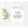 thumbnail image 5 of Inkdotpot 30 Gender Neutral Baby Shower Invitation Cards Oh Baby Fill In Blank Invites, 5 of 7