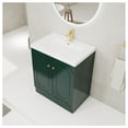 thumbnail image 2 of 30" Freestanding Bathroom Vanity White Resin Sink & 2 Soft-Close Cabinet Doors (KD-Packing), 2 of 6