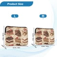 thumbnail image 4 of FORMRS 15-15.6 inch Laptop Sleeve Case Soft Carrying Quilted Computer Bag Cover, Brown Cakes, 4 of 7