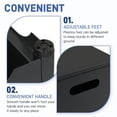thumbnail image 5 of Hassch Outdoor Gas Storage Patio Side Table, 21 Gallon Propane Tank Hideaway Table, Sturdy Iron Square End Table for Garden Balcony, Easy Clean, Black, 5 of 9
