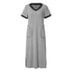thumbnail image 4 of Camisones largos qucoqpe para mujer, de algodón, liso, con cuello en V, manga corta, ropa de dormir suave para mujer con bolsillos en liquidación, 4 of 5