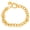 Gold Tone, variant on Heart Charm Toggle Bracelet for Women by Ginger Lyne Stainless Steel Chain