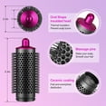 thumbnail image 5 of AFDD Round Brush Attachment compatible with Dyson Airwrap Oval Round Volumizing Brush Accessories Rose, 5 of 8