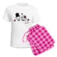 thumbnail image 5 of CafePress - Bride And Groom Women's Light Pajamas - Women's Short Sleeve Print T-Shirt and Pants Light Cotton Pajama Set, 5 of 7