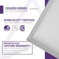 thumbnail image 3 of Anzzi SB-AZ007WR Colossi Series Single Threshold Shower Base in White - 36 x 60 x 4 in., 3 of 7