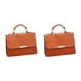 thumbnail image 3 of Jumpingount PU Manténgase organizado y elegante con un práctico bolso de hombro Bolsos de cuero Bolsos cruzados Bolso de mujer Marrón Marrón amarillento 2Conjunto, 3 of 6