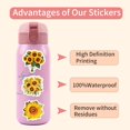 thumbnail image 7 of 60Pcs New Sunflower Cartoon Graffiti Stickers - Waterproof Vinyl Decals With Vibrant Patterns For Laptop, Water Bottle, Scrapbook, Journal, Phone Case, Helmet, Luggage,, 7 of 7