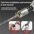 thumbnail image 4 of Rotary Hammer Adapter with Impact Drill Bits Set, 4 Sizes Rotary Hammer Adapter, Electric Drill Wrench to Electric Hammer Convert, Electrical Extension Tool Kit for Hammer Adapted Tools (1+4Drill), 4 of 8
