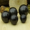 Reikiera Black Tourmaline Sphere Stone Ball with Ring Stand Aura Balancing Metaphysical Natural Gemstone- Choose Size